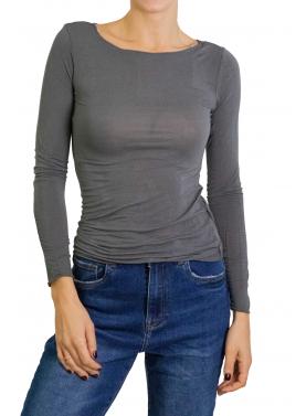 Maglia misto cashmere tinta unita 